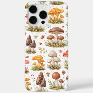 Whimsical Mushroom Pattern – Vintage Botanical iPhone 16 Pro Max Case