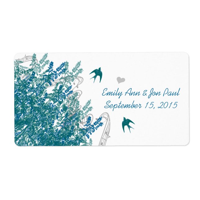 Whimsical Musical Vintage Birds Save the Date (Front)