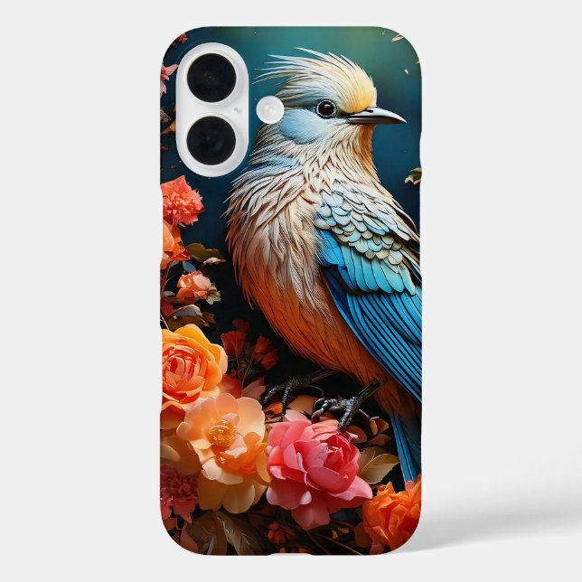 Whimsical Nature Blue Bird Case-Mate iPhone Case (Back)