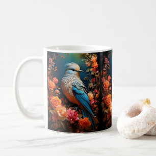 Whimsical Nature Blue Bird Coffee Mug