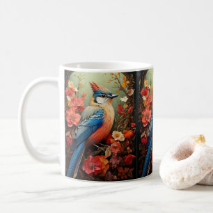 Whimsical Nature Blue Bird No 3 Coffee Mug