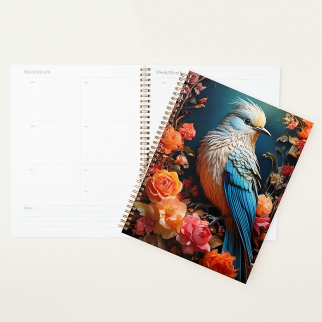 Whimsical Nature Blue Bird Planner (Display)