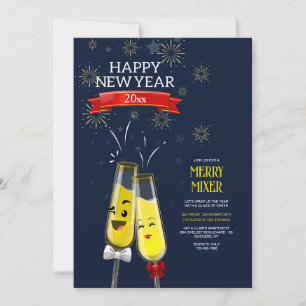 Whimsical New Year Invitation