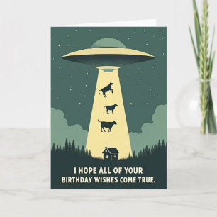 Whimsical Night Sky Animals Card