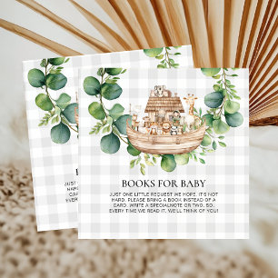 Whimsical Noah's Ark Storybook Books for Baby Enclosure Card