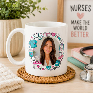 Whimsical Nurse Photo Coffee Mug