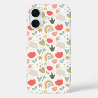 Whimsical Nursery Pattern with Clouds and Stars