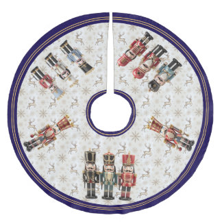 Whimsical Nutcracker Christmas Tree Skirt 
