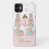 Whimsical Nutcracker Pastel Pink Christmas Ballet