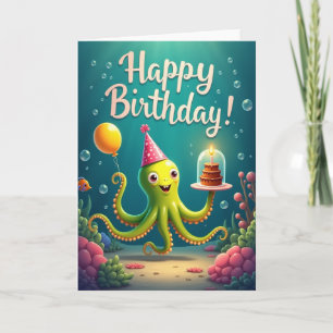 Whimsical Ocean Birthday Card