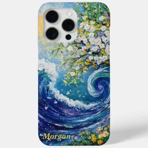 Whimsical Ocean Wave Impressionism Painting iPhone 15 Pro Max Case