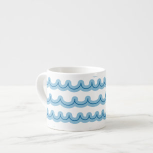 Whimsical Ocean Waves Espresso Cup