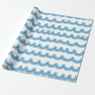 Whimsical Ocean Waves Wrapping Paper