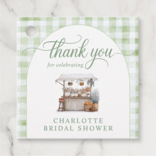 Whimsical Off the Market Farmer Bridal Shower Favour Tags