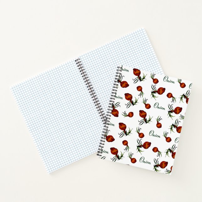 Whimsical Onion Pattern Notebook (Inside)