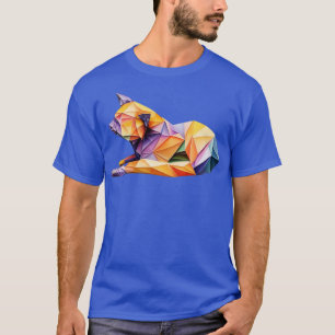 Whimsical Origami Cat1  T-Shirt