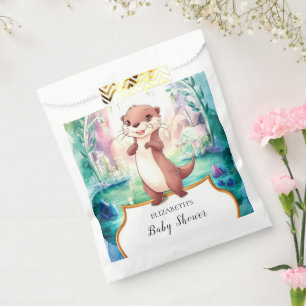 Whimsical Otter Baby Shower Favour Bag