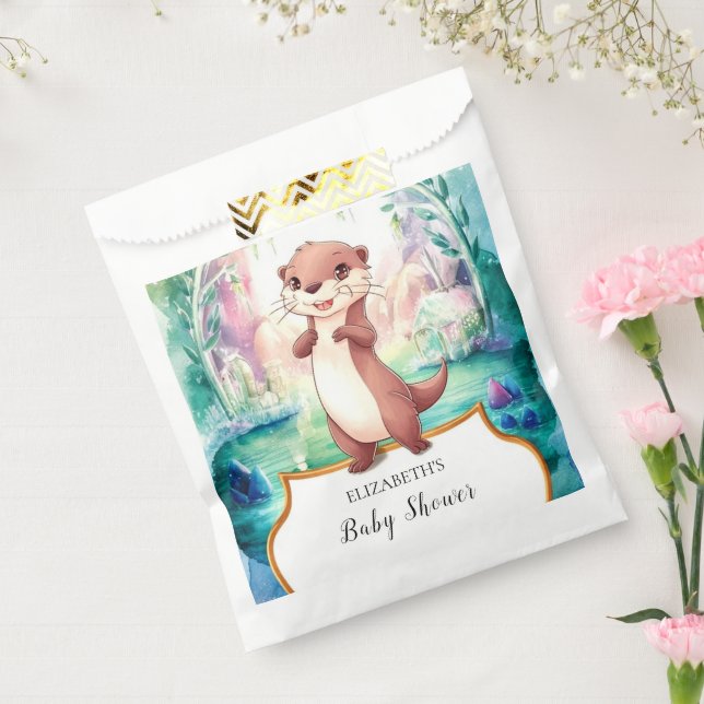 Whimsical Otter Baby Shower Favour Bag (Sealed)