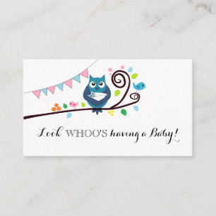Whimsical Owl Baby Shower Invitation