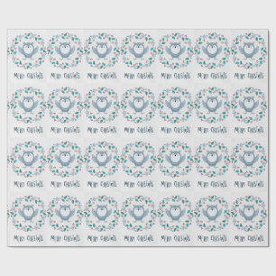 Whimsical Owl Christmas Wrapping Paper 
