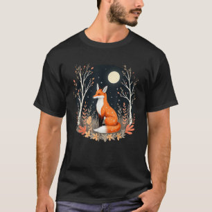 Whimsical Pagan Fox Cottagecore Goblincore Wicca W T-Shirt