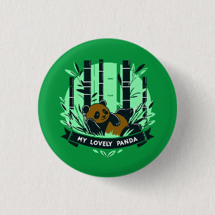 Whimsical Panda Gifts: Adorable Designs & Artwork 3 Cm Round Badge