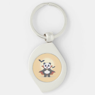 Whimsical Panda Wizard with Magic Hat Key Ring