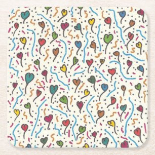 Whimsical paper coasters