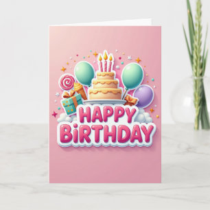 Whimsical Party Art Card