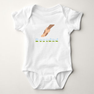 Whimsical Pastel Butterfly and Flowers Coffee Mug Baby Bodysuit