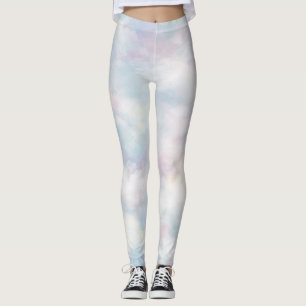Whimsical Pastel Clouds  Leggings