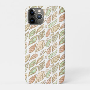 Whimsical Pastel Leaf Art Protective iPhone 11 Pro Case