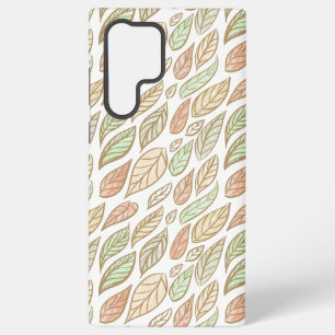 Whimsical Pastel Leaf Art Protective Samsung Galaxy Case