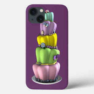 Whimsical Pastel Topsy Turvy Cake iPhone 13 Case