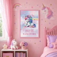 Whimsical Pastel Unicorn Magical Day Birthday Gift
