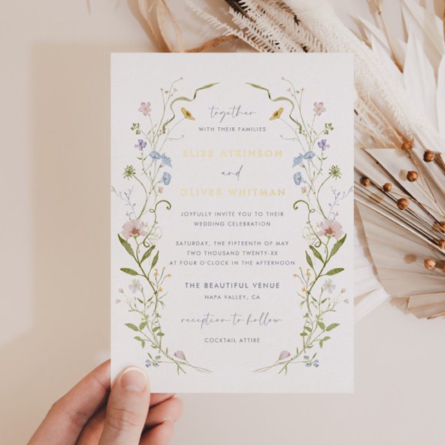 Whimsical Pastel Wildflower Frame Wedding (Creator Uploaded)
