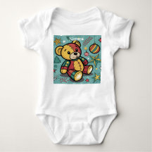 Whimsical Patchwork Christmas Teddy Bear