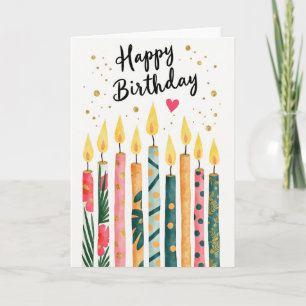 Whimsical Pattern Birthday Card