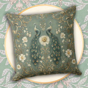 Whimsical Peacock Decorative Cushion