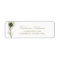 Whimsical Peacock Feather Return Address Label