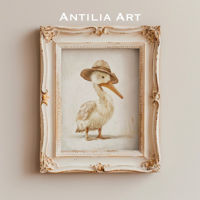 Whimsical Pelican Portrait Painting Water Bird  Poster (Creator Uploaded)