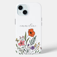 Whimsical Personalised Floral Wildflower