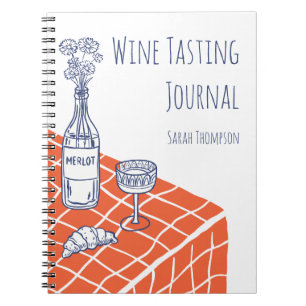 Whimsical Personalised Wine Lover Journal