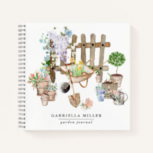 Whimsical Personalized Gardening Journal