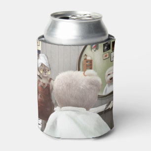 Whimsical Pet Barber Shop Can Cooler