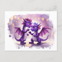 *~* Whimsical PHOTO Invite Dragon AP48 Postcard