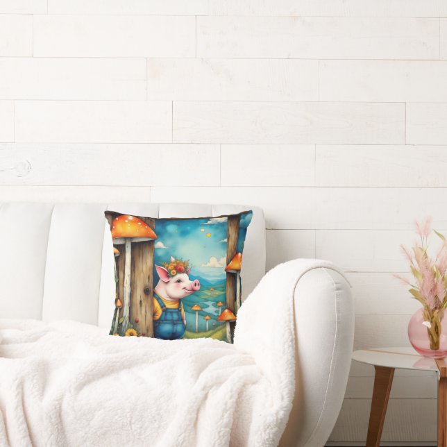 Whimsical Piglet Cushion (Couch)