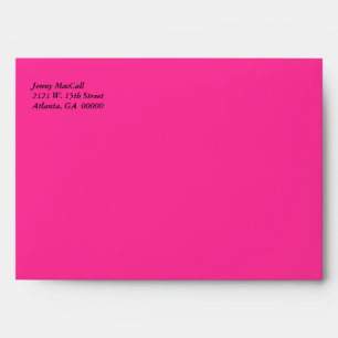 Whimsical Pink and Orange Envelope