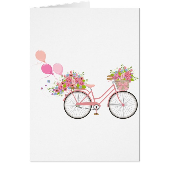 Whimsical Pink Bicycle (Front)