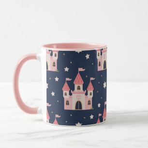 Whimsical Pink Castle – Cute Fairytale-Inspired Mug